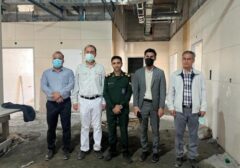 بازدید رئیس سازمان بسیج کارگران و کارخانجات هرمزگان از بیمارستان درحال ساخت کودکان بندرعباس